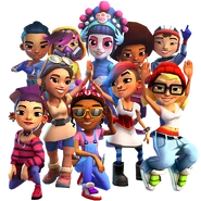 Nina, Mala, Noon, Lucy, Tricky, Song Yi, Amy, Ella and Ramona Thumb Up