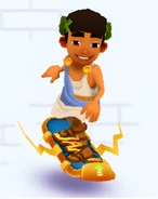 Nikos Surfing on Super Hero
