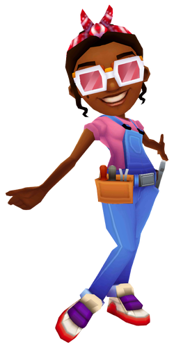 THIS AFRO-CUBAN GIRL IS A SUBWAY SURFERS MECHANIC WITH A TOOL BELT  FEATURING 'RAMONA