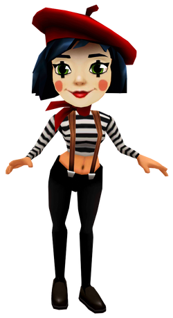 Subway Surfers Coco the French Mime, games, subway surfers, png