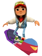 Jake surfing on Override