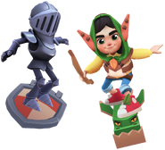 Soul on Ghastly Glider and Alfie on Big Boss Board with the Rivals Duo #1 bundle pose