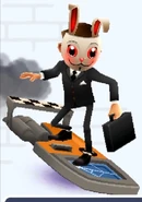 Frank surfing on Crash Test