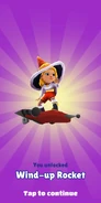Unlocking Wind-Up Rocket with Freya in her Winter Magic Outfit