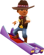 Wayne riding on Cruiser