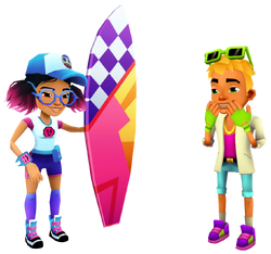 Jeny Pixel Outfit Và Ván Trượt Sunset - Subway Surfers Venice