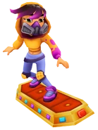 Miss Maia surfing on Jewelled