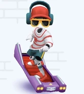 Tutti surfing on Cruiser