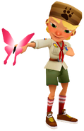 Olivia with Mala's pose