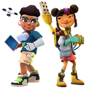Bruno with Yutani in her Gadget Outfit