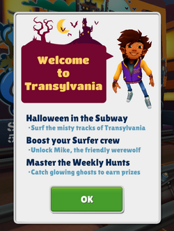 Subway Surfers World Tour celebrate Halloween in Transylvania