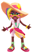 Berta in her Summer Eleganza Outfit with The Burger King's pose
