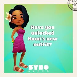 Subway Surfers - #ShopUpdate ⭐ You'll never miss a beat! 🎶 Unlock Bangkok  surfer Noon, Noon's Pink Outfit, and the melodic Ukulele Board. Available  from March 8th - March 10th. 🎸 See
