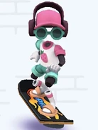 Frutti surfing on 8 Ball