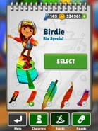 Selecting Birdie with Jake in his Star Outfit