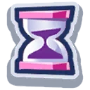 Hourglass icon countdown on the left side of the screen during Timed Tag Team