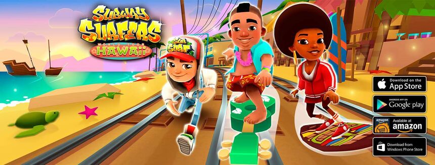 Subway Surfers Updated With Hawaii Themed Content In Windows Phone Store -  MSPoweruser