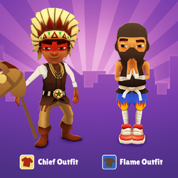 Subway Surfers historic Zurich Ninja Flame Outfit 
