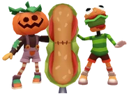 Pumpkin Pete and Billy Bean with Mayo Mania with Spellbound Bundle pose