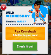 Rex's reappearance