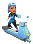 Maeko in her Street Outfit surfing on Moped