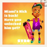 Nick holding the Sunset board