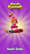 Unlocking Jingle Dingle's Super Jump with Elf Tricky's Candy Outfit
