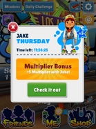 It's Jake Thursday in !