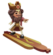 The Burger King surfing on Hotdog