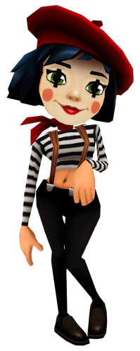 Subway Surfers Coco the French Mime, games, subway surfers, png