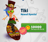 Purchasing Tiki with Lucy in her Steam Outfit