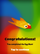 Opening the Egg Hunt Prize
