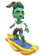 Moira surfing on Ssskater