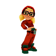 Festive Tricky, a Christmas special surfer ()