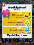 Completing the Weekly Hunt