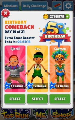 🎁 Birthday Boards, 5th Birthday & 9th Birthday, Subway Surfers