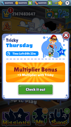 Check out biffy593's Shuffles tricky costume from subway surfers😋