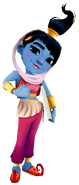 Amira in her Genie Outfit with Taha's pose