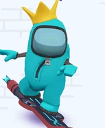 Crewmate King surfing on Endeavour