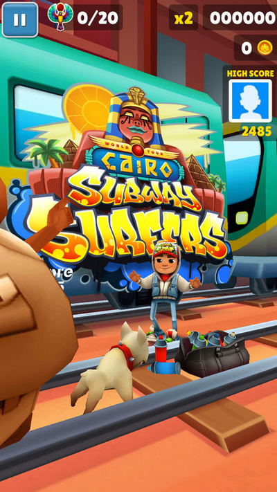 Subway Surfers para Windows Phone foi atualizado e ganhou uma turnê no Cairo