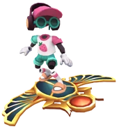 Frutti surfing on Scarab