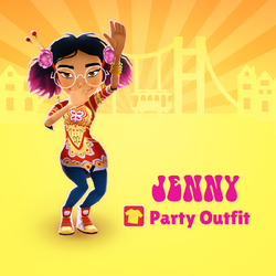 Jeny Pixel Outfit Và Ván Trượt Sunset - Subway Surfers Venice