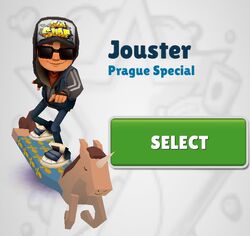 Subway Surfers - #ShopUpdate ⭐ Giddy up! 🐴 Ride through the vibrant  streets of Berlin in style! Unlock Prague surfer Jaro and his trusty  Jouster board. Available from March 4th - March