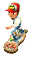 Jake surfing on Jak #2