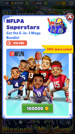 NFL Superstars Take a Run in Subway Surfers