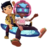 Ace and Hammy Bee on board
