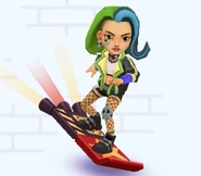 SkyeonStandingOvation.jpg (90 KB) Skye surfing on Standing Ovation