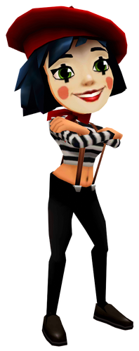 Subway Surfers Coco the French Mime, games, subway surfers, png
