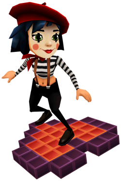 Subway Surfers Coco the French Mime, games, subway surfers, png