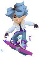 Saru surfing on Confetti Crush